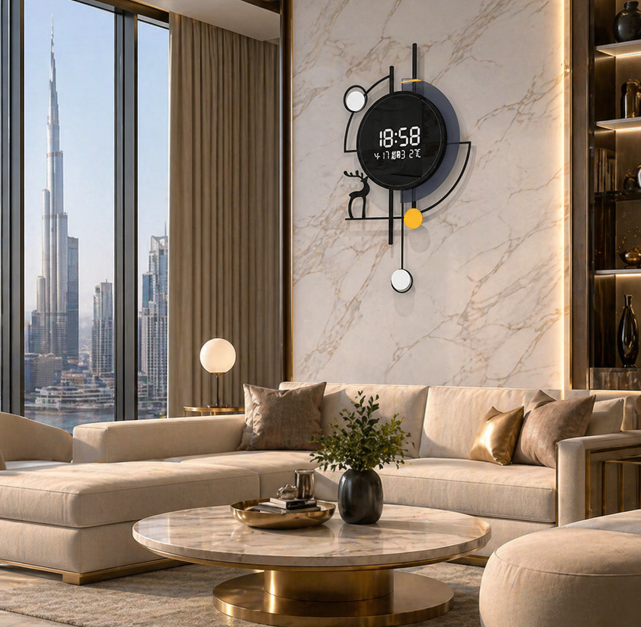 Neo Digital Art Wall Clock