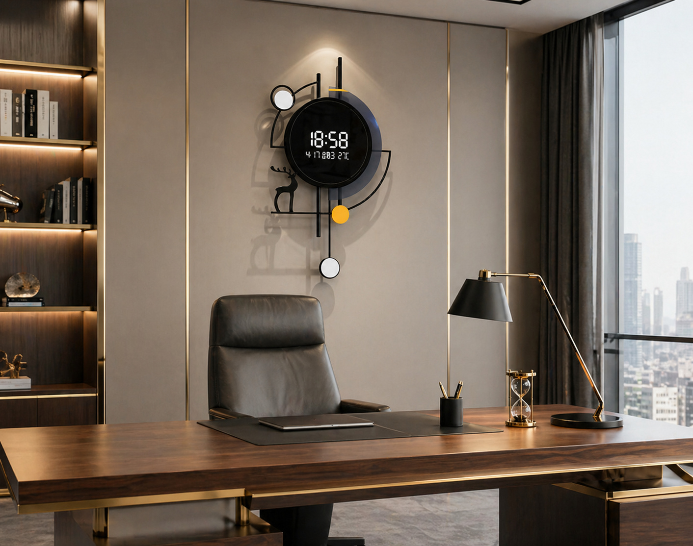Neo Digital Art Wall Clock