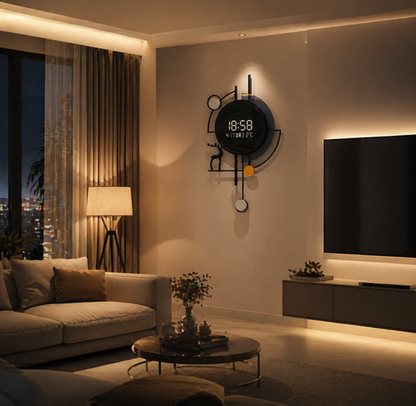 Neo Digital Art Wall Clock