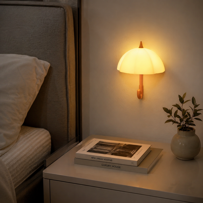 Mini Umbrella Silicone LED Lamp – Warm Ambient Bedside Night Light