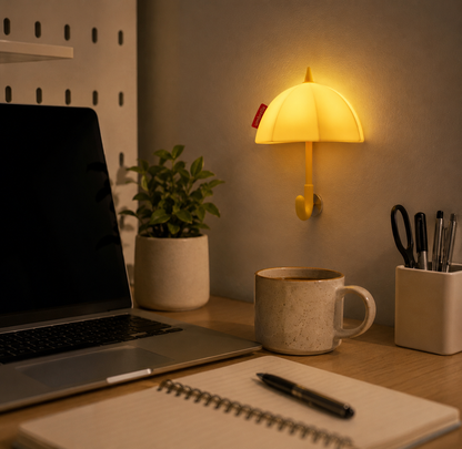 Mini Umbrella Silicone LED Lamp – Warm Ambient Bedside Night Light UAE