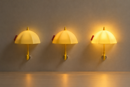 Mini Umbrella Silicone LED Lamp – Warm Ambient Bedside Night Light