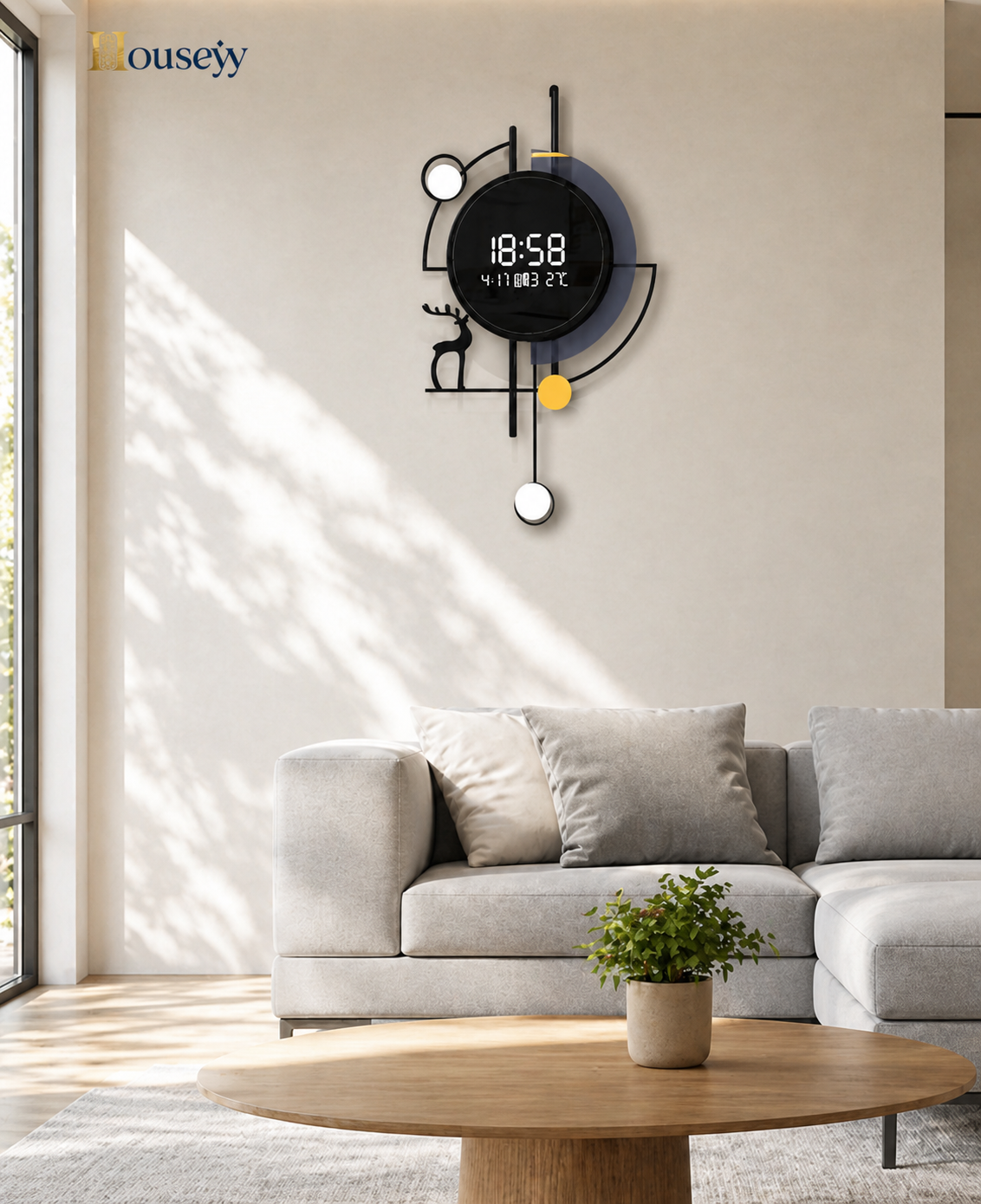 Neo Digital Art Wall Clock – Futuristic LED Digital Wall Clock UAE
