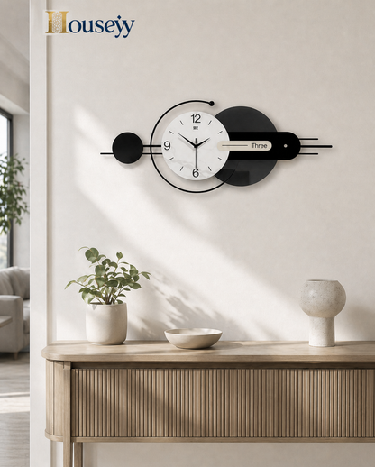 Urban Elegance Wall Clock – Contemporary MDF Wall Clock UAE Living Room