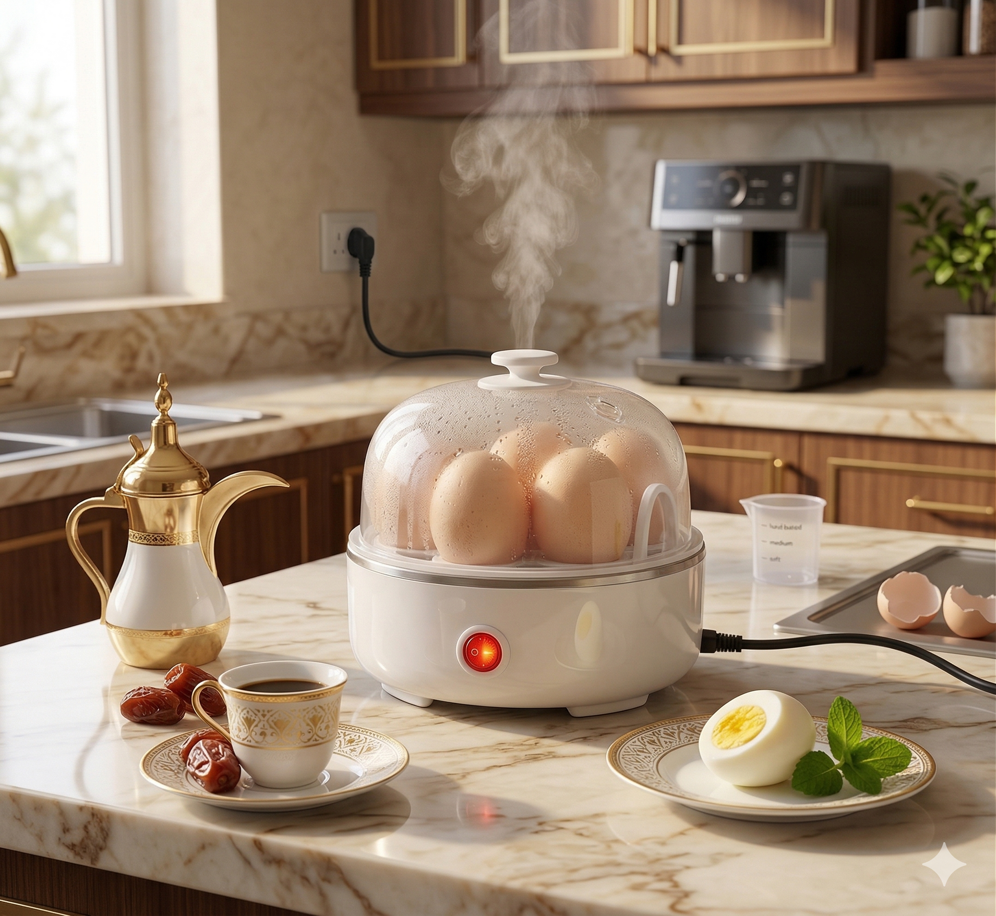 Electric Egg Boiler 7-Egg – Fast Breakfast Kitchen Appliance UAE