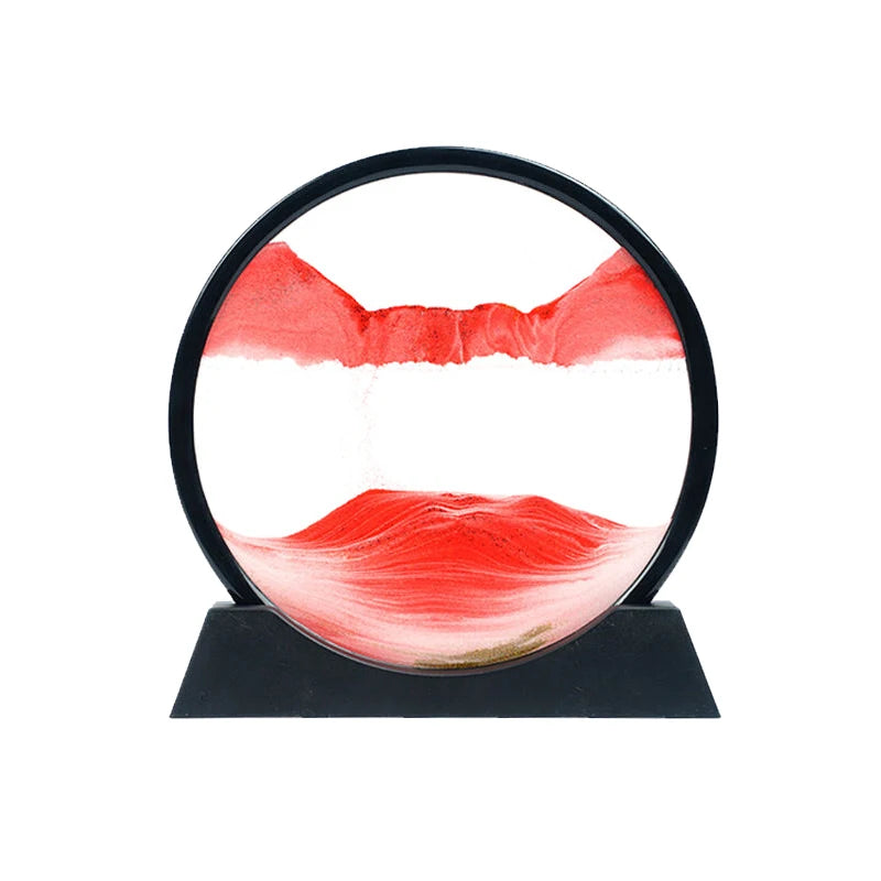 3D Deep Sea Sandscape moving sand frame held in hands