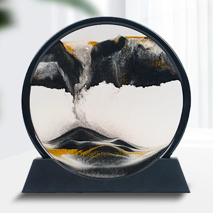 3D Deep Sea Sandscape art forming mountain landscape pattern