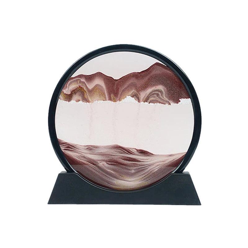 3D Deep Sea Sandscape sand picture forming layered dunes