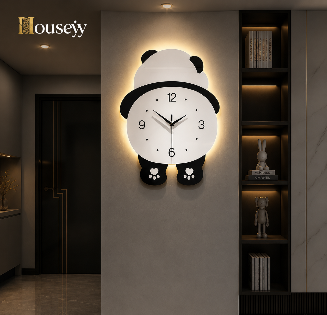The Grand Panda Wall Clock